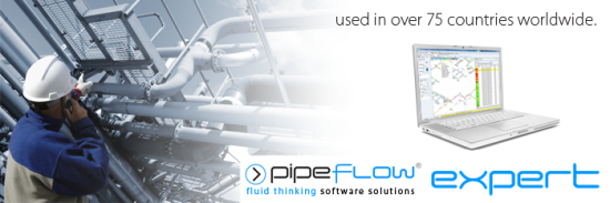 Pipe Flow Expert Software used in over 75 countries worldwide