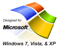 Designed for Microsoft Windows 7, Windows Vista & Windows XP