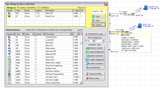 Pipe Fitting friction Coefficients and K Factors