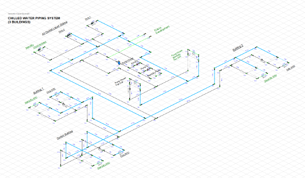 Pipe Flow Expert Software Isometric 3D View