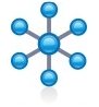 Atom molecule representing Fluid Density