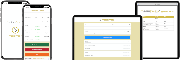 Pipe Flow GasRef for iOS iPhone and iPad