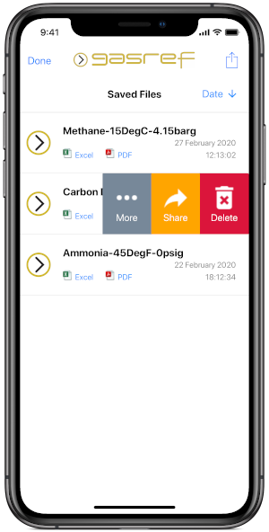 Pipe Flow Gasref Software Saved Files Options