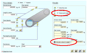 Water Channel Volume & Weight Calculation