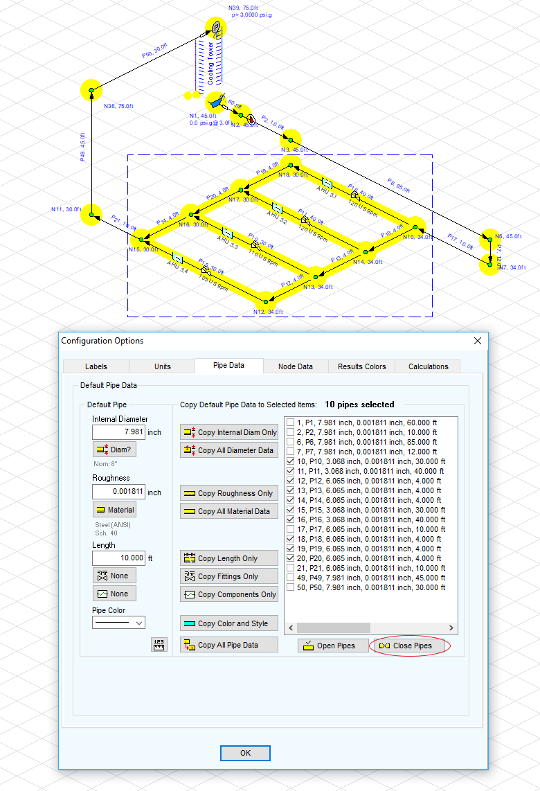 Pipe Flow Expert Software tanks