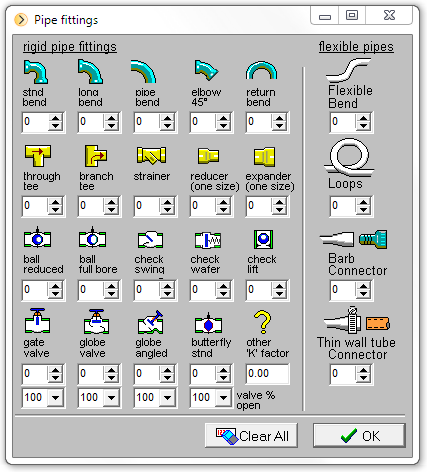 Pipe Fittings Database