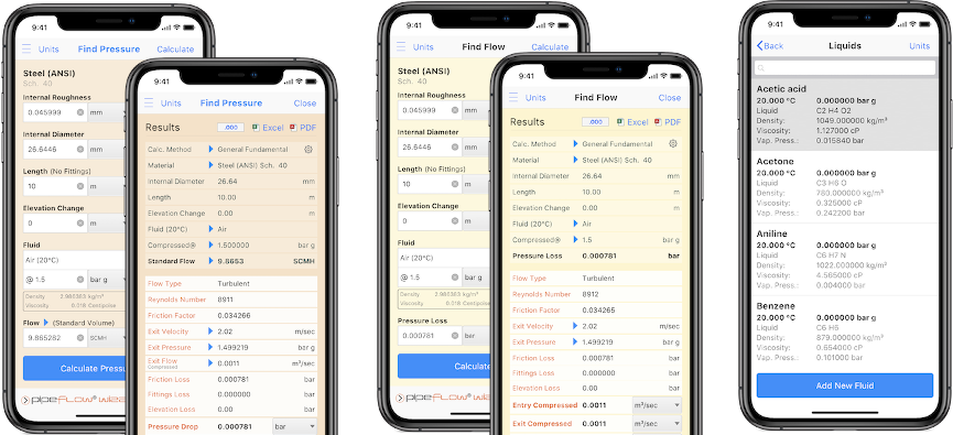 Pipe Flow Wizard for iOS