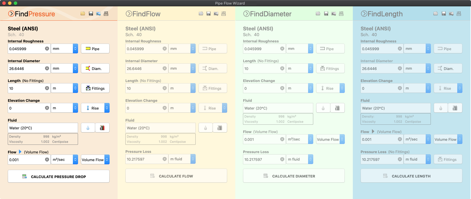 Pipe Flow Wizard for macOS