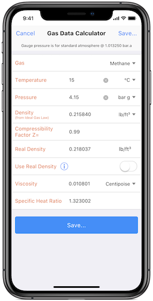 Pipe Flow Wizard Gas Calculator