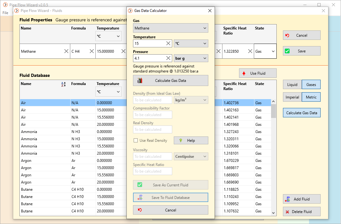 Pipe Flow Wizard Software Flow Rate And Pipe Pressure Drop Calculator